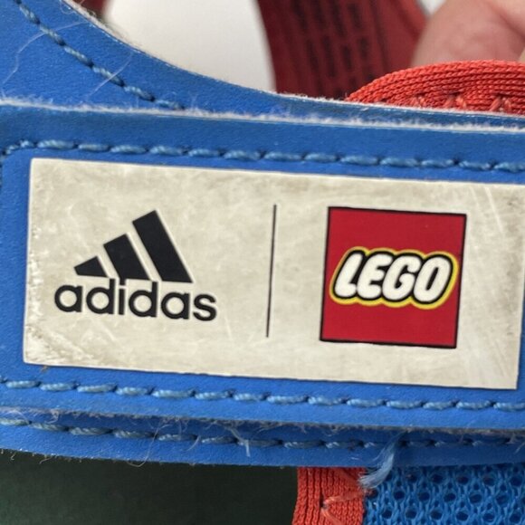 Adidas Terrex LEGO Captain Toey Kids 11K Slip On Hook And Loop Blue Red Yellow - Picture 7 of 7